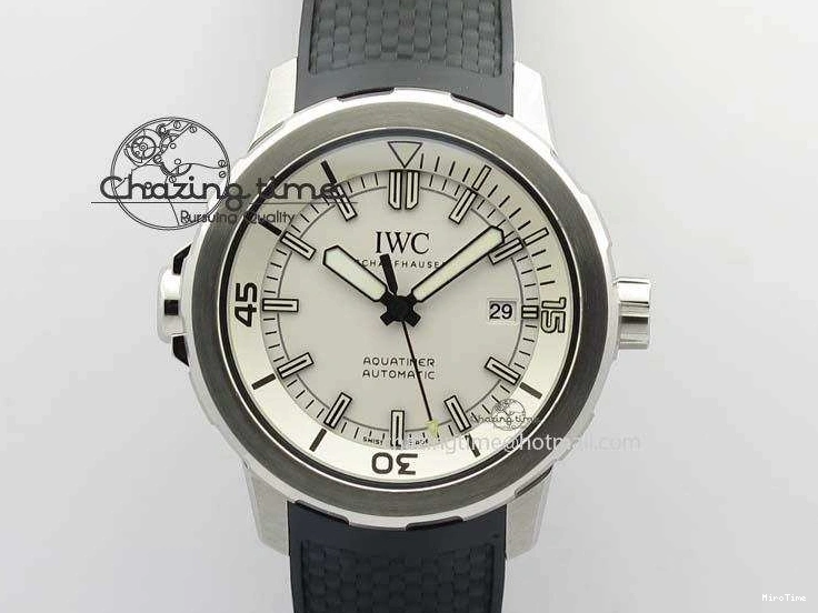 MIROTIME 0501 TechFriendly Aquatimer Automatic SS IW329003 V6F 1:1 Best Edition On Black Rubber Strap MIYOTA 7271